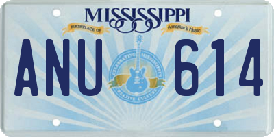 MS license plate ANU614