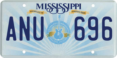 MS license plate ANU696