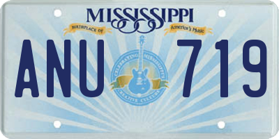 MS license plate ANU719