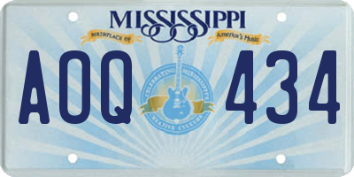 MS license plate AOQ434