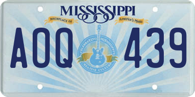 MS license plate AOQ439