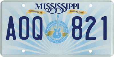MS license plate AOQ821
