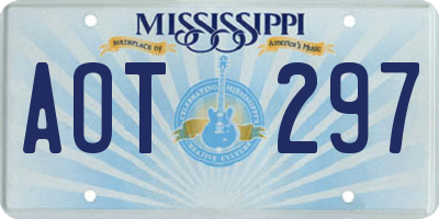 MS license plate AOT297
