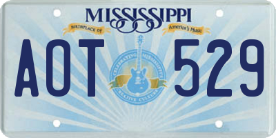 MS license plate AOT529