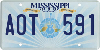 MS license plate AOT591
