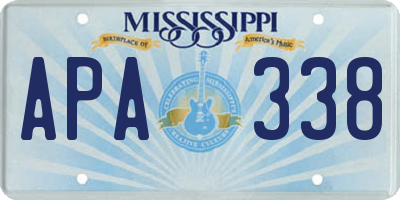 MS license plate APA338