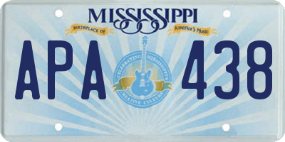 MS license plate APA438