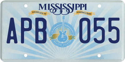 MS license plate APB055
