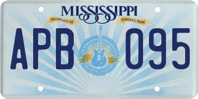 MS license plate APB095
