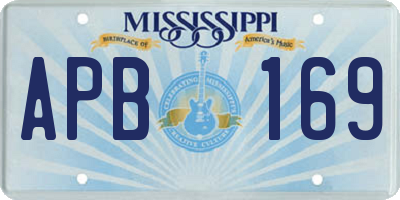 MS license plate APB169