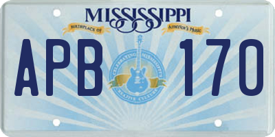 MS license plate APB170