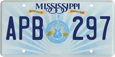 MS license plate APB297