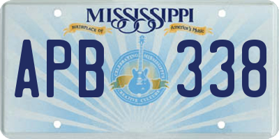MS license plate APB338