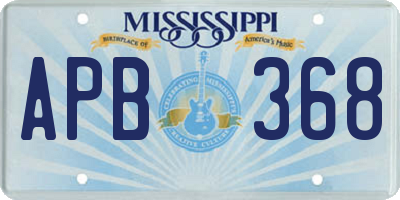 MS license plate APB368