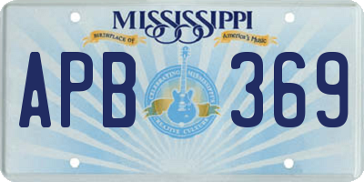 MS license plate APB369