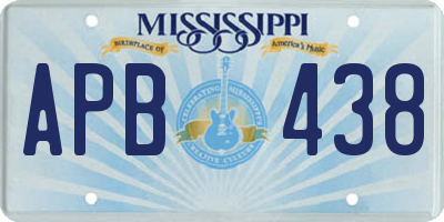 MS license plate APB438
