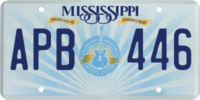 MS license plate APB446