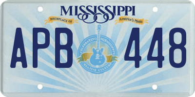 MS license plate APB448