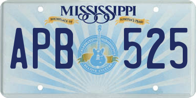 MS license plate APB525