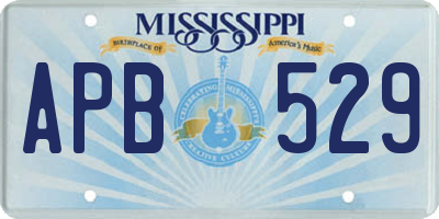 MS license plate APB529