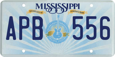 MS license plate APB556