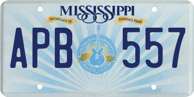 MS license plate APB557