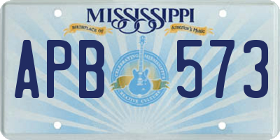 MS license plate APB573