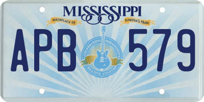MS license plate APB579