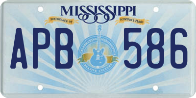 MS license plate APB586