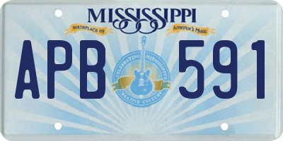 MS license plate APB591