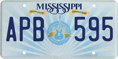 MS license plate APB595