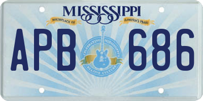 MS license plate APB686