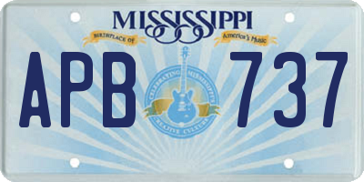 MS license plate APB737