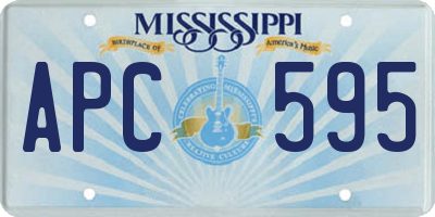MS license plate APC595