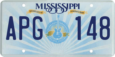 MS license plate APG148
