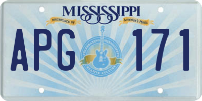 MS license plate APG171
