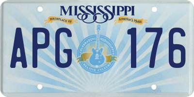 MS license plate APG176
