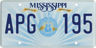MS license plate APG195