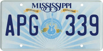 MS license plate APG339