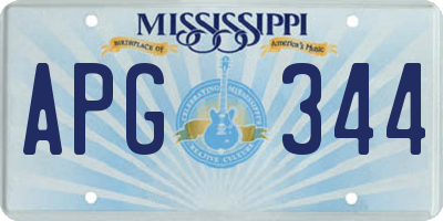 MS license plate APG344