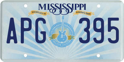 MS license plate APG395