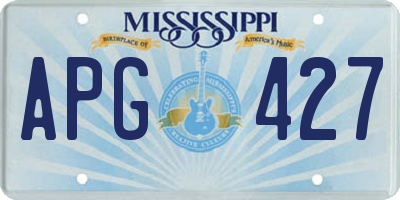 MS license plate APG427