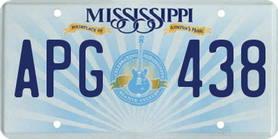 MS license plate APG438