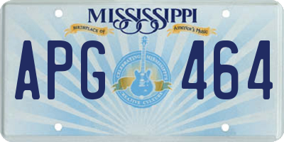 MS license plate APG464