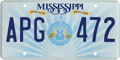 MS license plate APG472