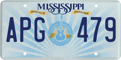 MS license plate APG479