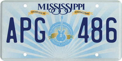 MS license plate APG486
