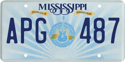 MS license plate APG487