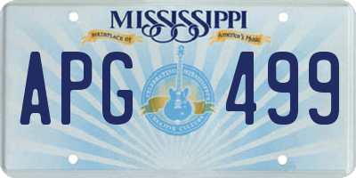 MS license plate APG499