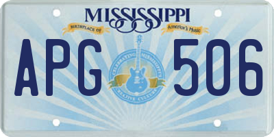 MS license plate APG506